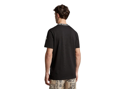 Moncler Logo Collar T-Shirt Black