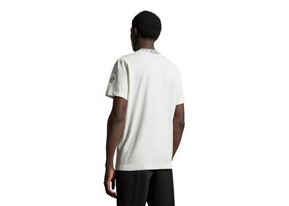 Moncler Logo Collar T-Shirt Off White