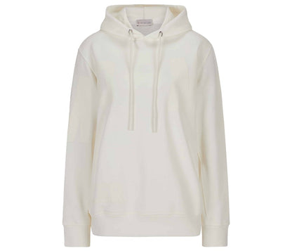 Moncler Logo Hoodie White/Creme