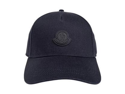 Moncler Logo Patch Baseball Cap Navy