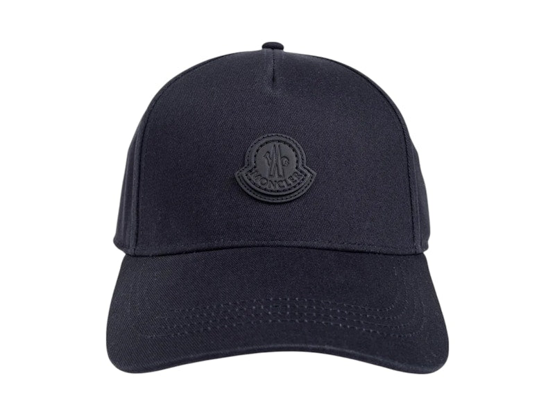 Moncler Logo Patch Baseball Cap Navy