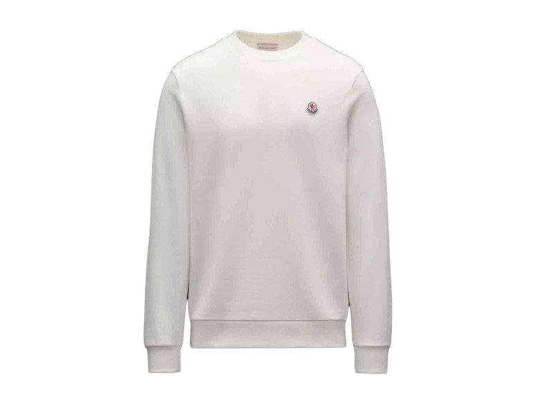 Moncler Logo Patch Sweatshirt Silk White