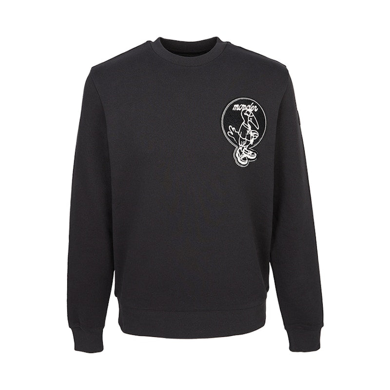 Moncler Logo Sweatshirt Black