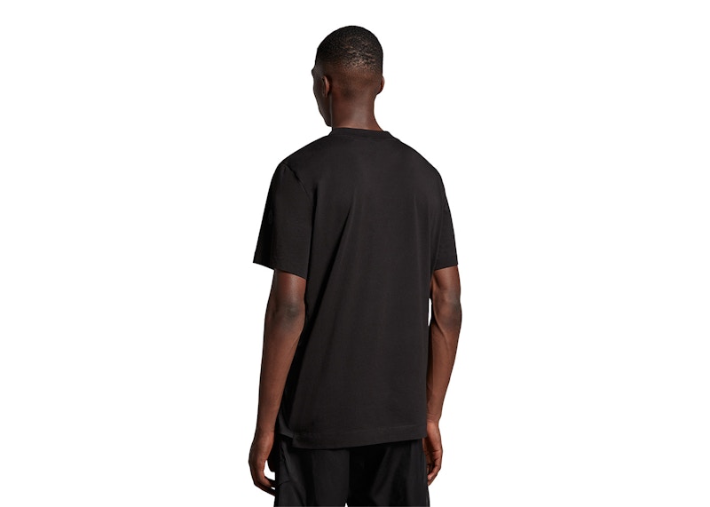 Moncler Reflective Logo Print T-Shirt Black/Dark Grey