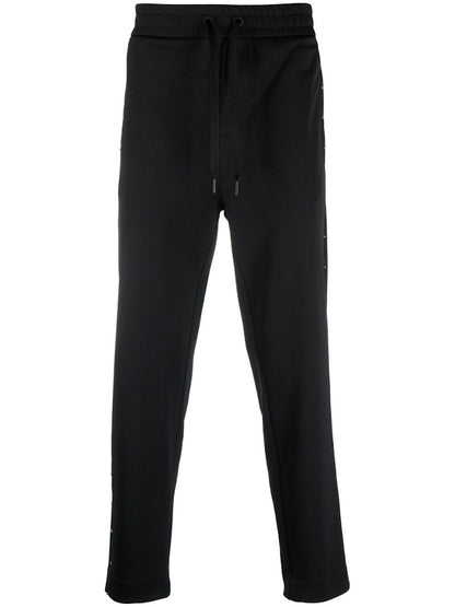 Moncler Studded Drawstring Track Pants Black