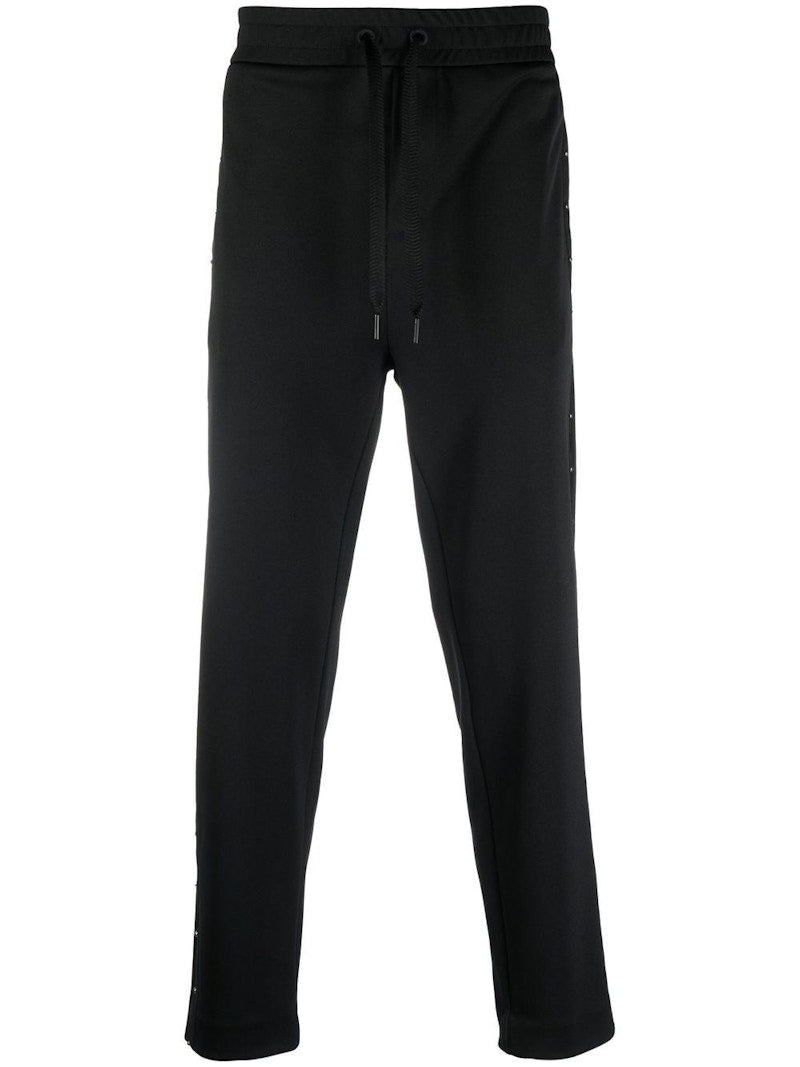 Moncler Studded Drawstring Track Pants Black