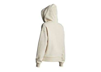 Moncler Women's Metallic Spray Effect Logo Print Hoodie Pearled Ivory