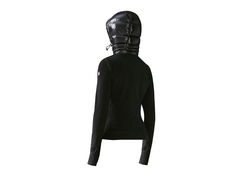 Moncler Women's Padded Fleece Hoodie Black