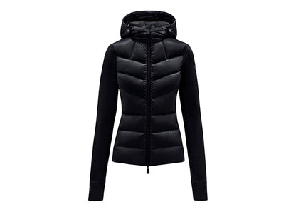 Moncler Women's Padded Fleece Hoodie Black