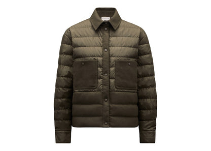 Moncler Women's Padded Over Shirt Dark Army Green