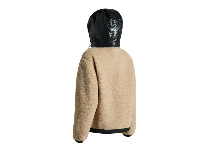 Moncler Women's Teddy Hoodie Brazilian Sand