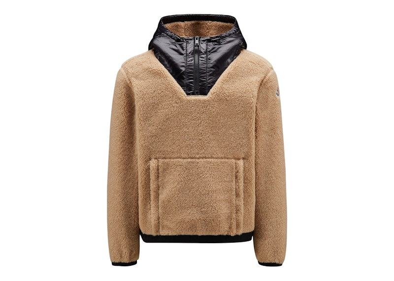 Moncler Women's Teddy Hoodie Brazilian Sand
