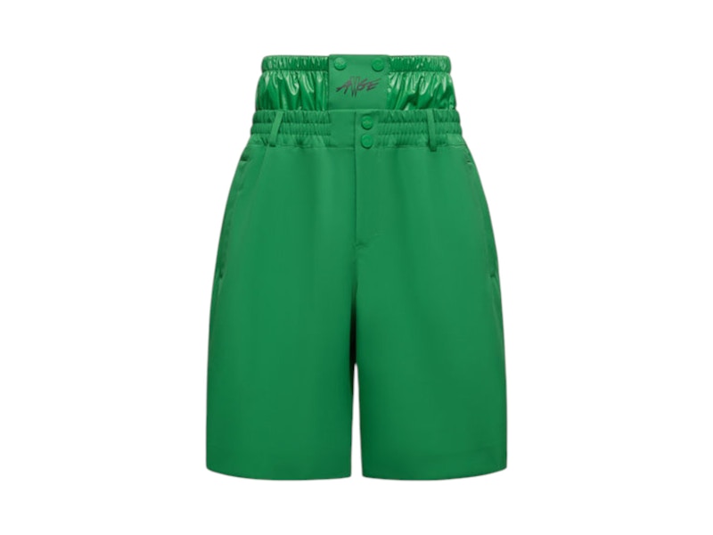 Moncler x A$AP Rocky Logo Print Shorts Bright Green