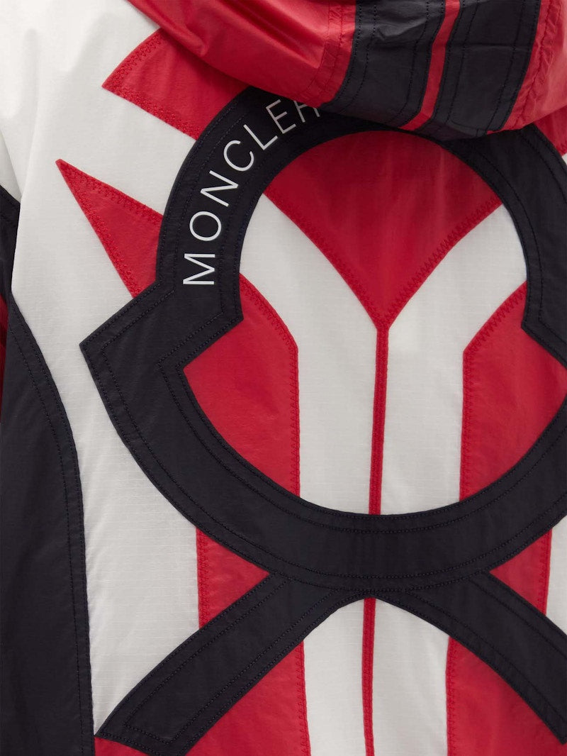 Moncler x Craig Green Clonophis Logo-Applique Technical Hooded Jacket White/Red/Black