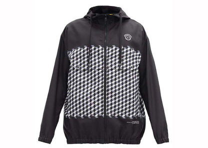 Moncler x Fragment Kaplan Hooded Tile-Print Windbreaker Black