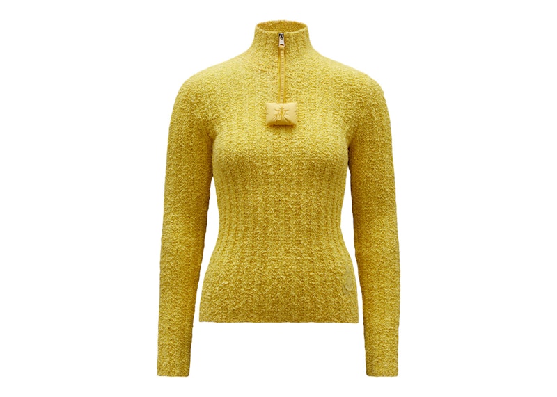 Moncler x JW Anderson Cotton Boucle Jumper Yellow