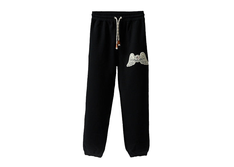 Moncler x Palm Angels Anels Wing Logo Sweatpants Black White
