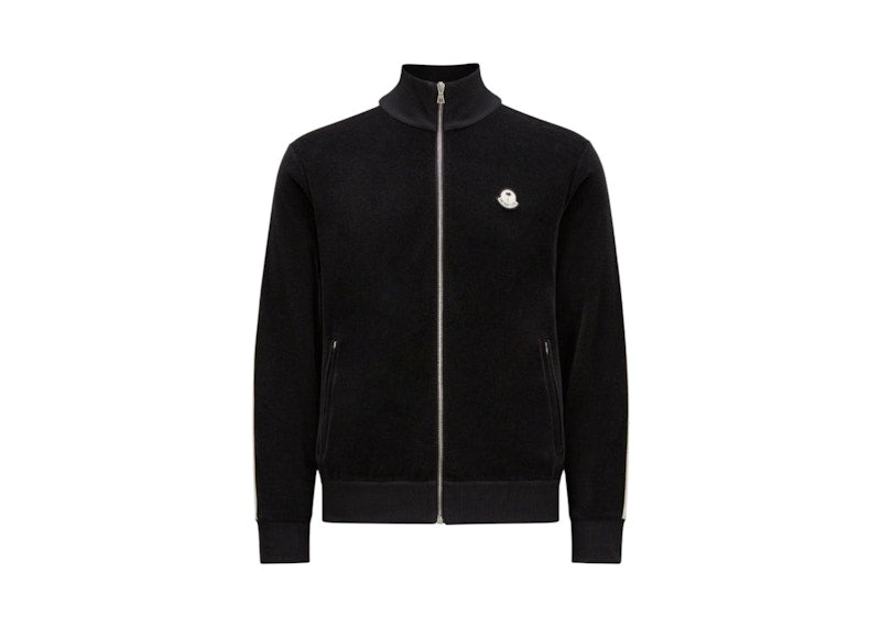 Moncler x Palm Angels Chenille Track Jacket Black/White