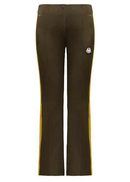 Moncler x Palm Angels Flared Gabardine Trousers Army Green