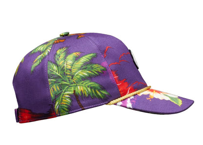 Moncler x Palm Angels Hawaii Cap Purple Multi Print