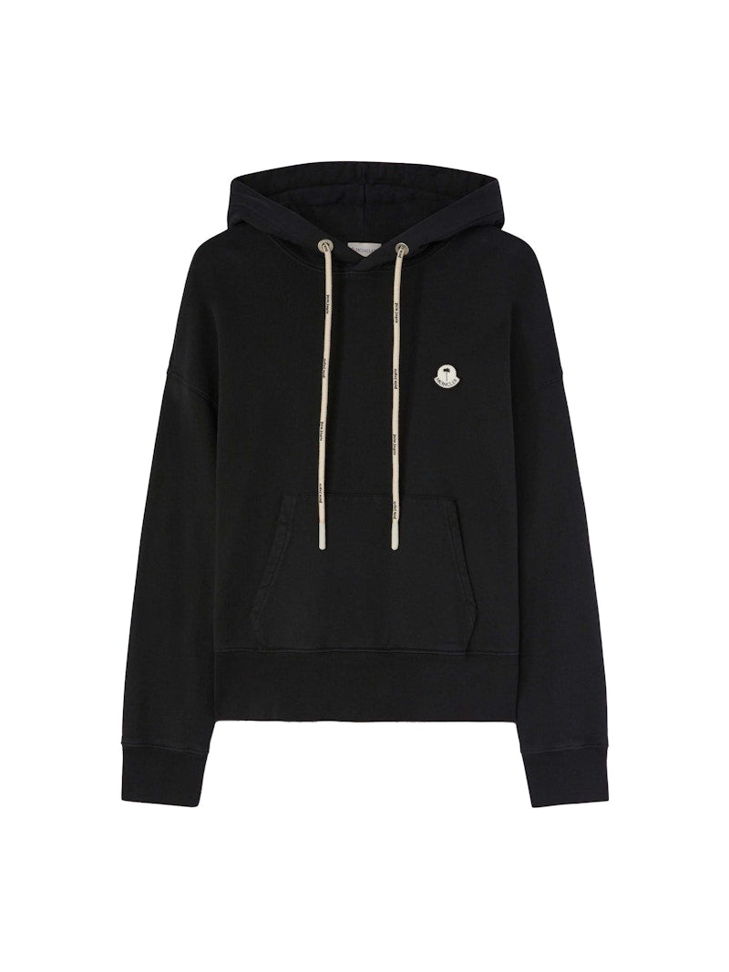 Moncler x Palm Angels Logo Patch Hoodie Black