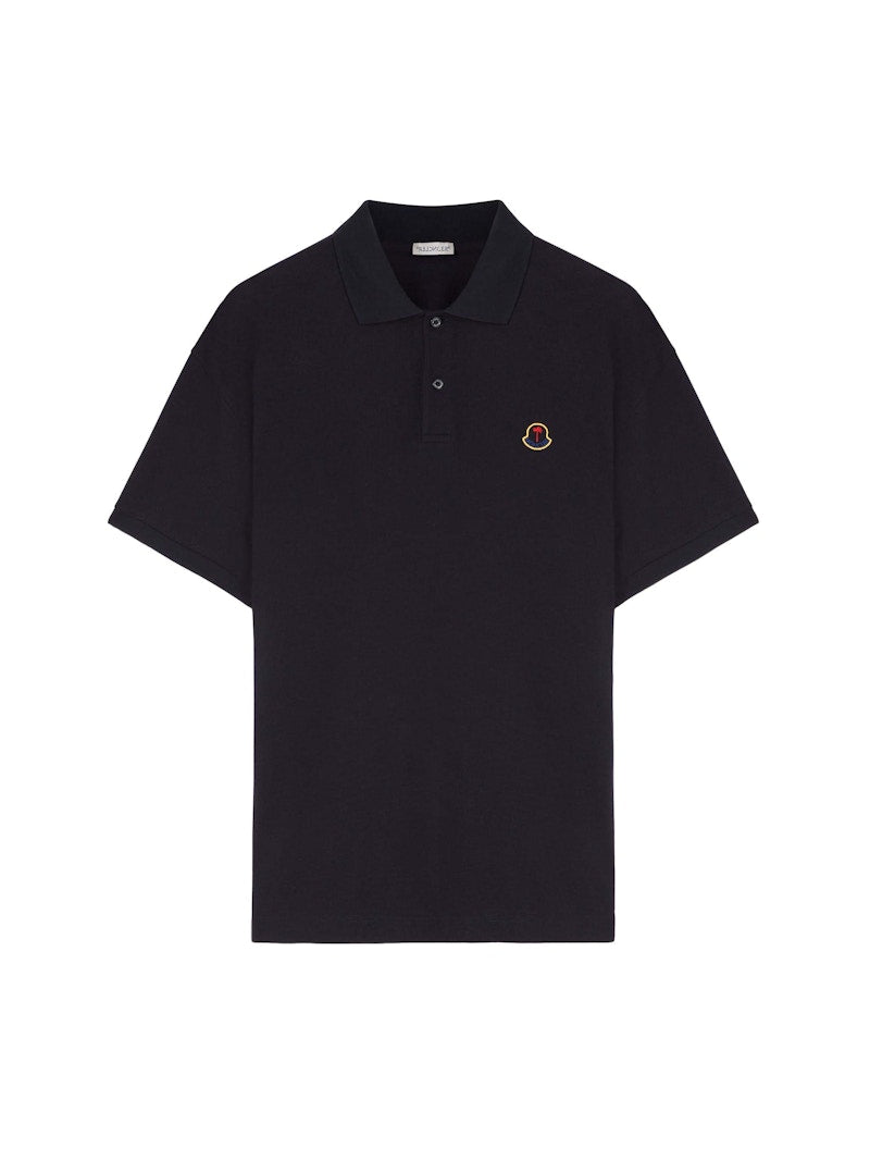 Moncler x Palm Angels Logo Polo Shirt Navy Blue