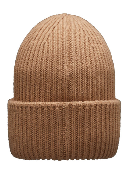 Moncler x Palm Angels Patched Ribbed Beanie Camel