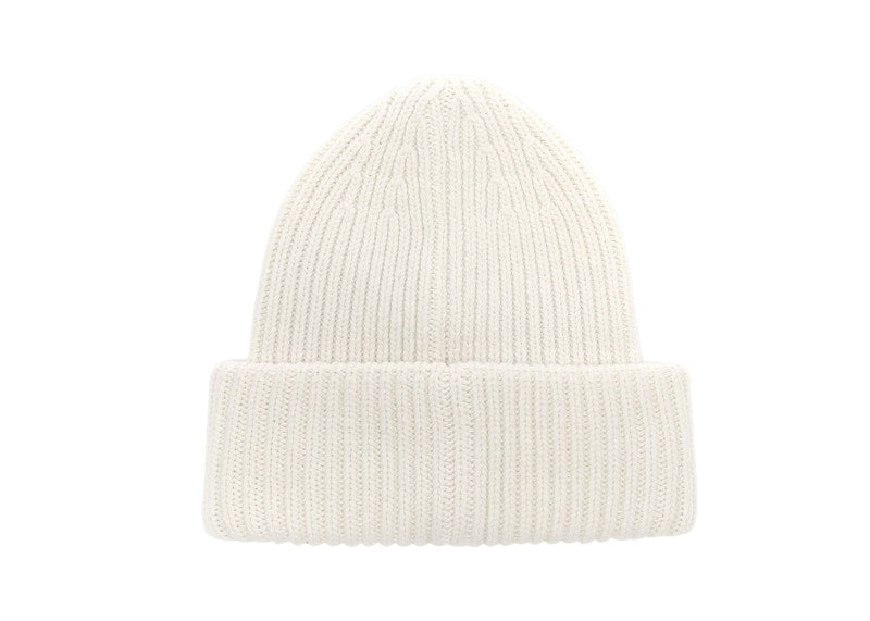 Moncler x Palm Angels Patched Ribbed Beanie FW21 White