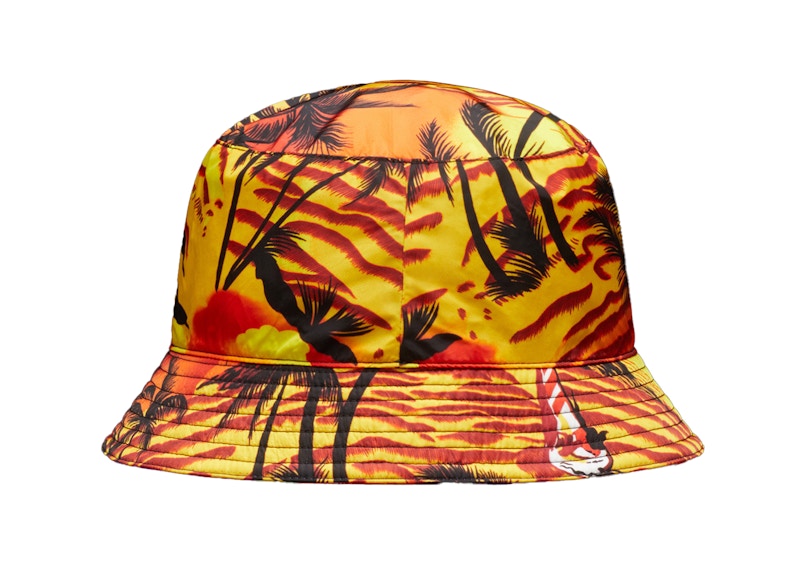 Moncler x Palm Angels Printed Bucket Hat Orange