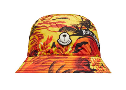 Moncler x Palm Angels Printed Bucket Hat Orange