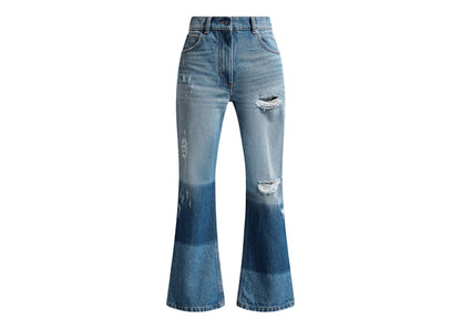 Moncler x Palm Angels Star Intarsia Jeans Ocean Blue