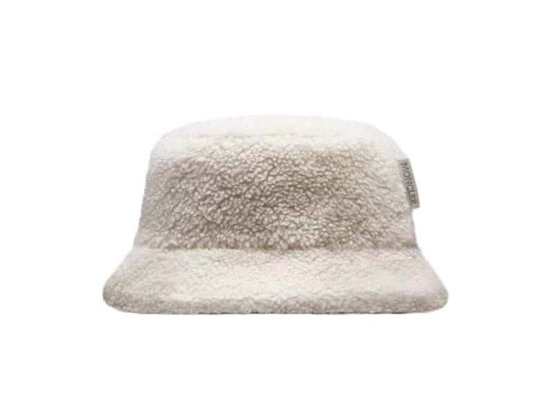 Moncler x Roc Nation by Jay-Z Shearling Bucket Hat Off White