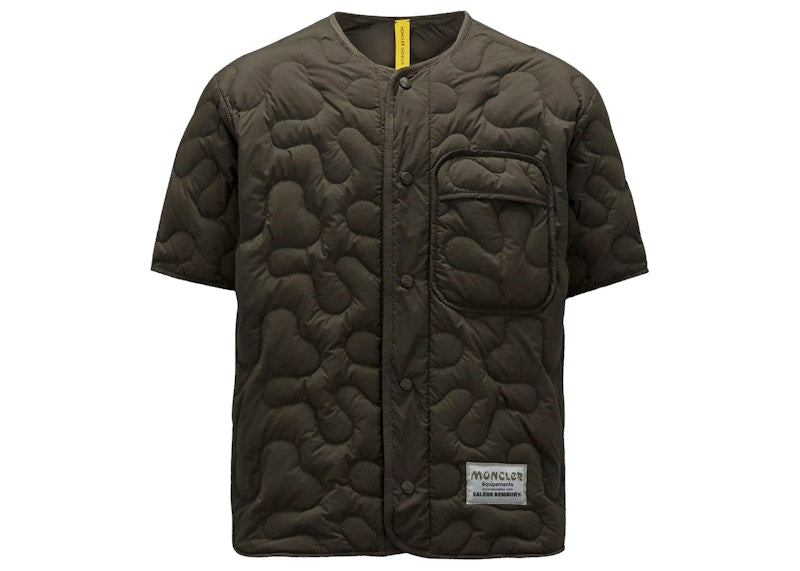 Moncler x Salehe Bembury Padded Shirt Dark Green