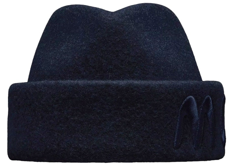 Moncler x Salehe Bembury Wool Felt Beanie Navy Blue