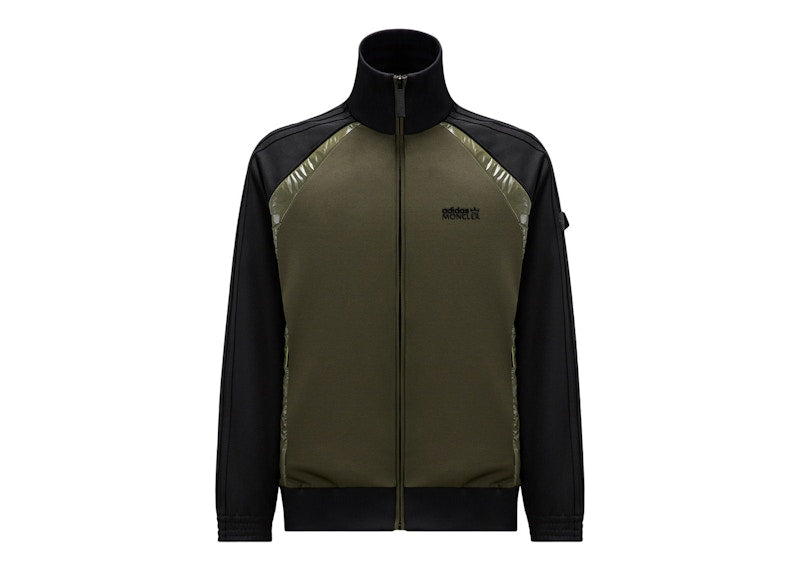 Moncler x adidas Originals Acetate Zip-Up Sweatshirt Black & Green