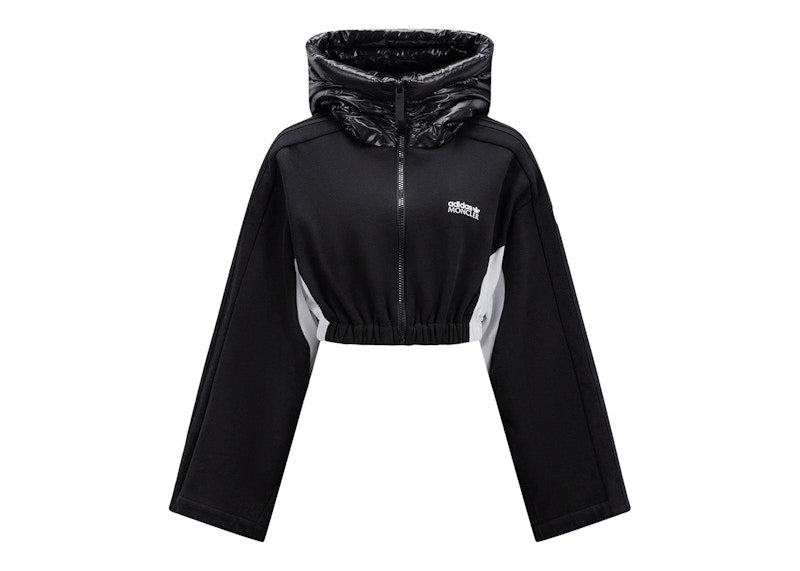 Moncler x adidas Originals Fleece Zip-Up Hoodie Black & White
