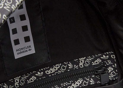 Moncler x adidas Originals Logo Print Backpack Black & White