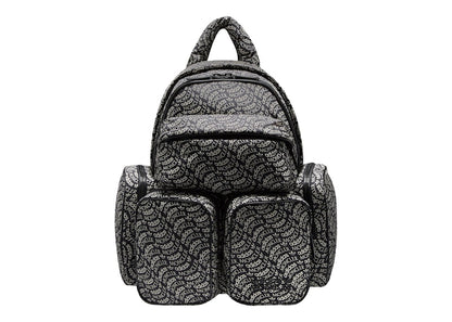 Moncler x adidas Originals Logo Print Backpack Black & White