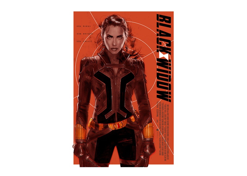 Mondo Black Widow Red and Black Edition 2022 SDCC Exclusive Print (Edition of 120)