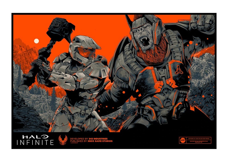 Mondo Halo Infinite: Forever We Fight (Landscape) Poster Print (Edition of 120)