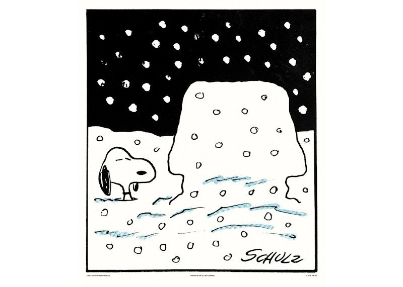 Mondo Peanuts Snoopy in Snow Poster Print (Edition of 170)