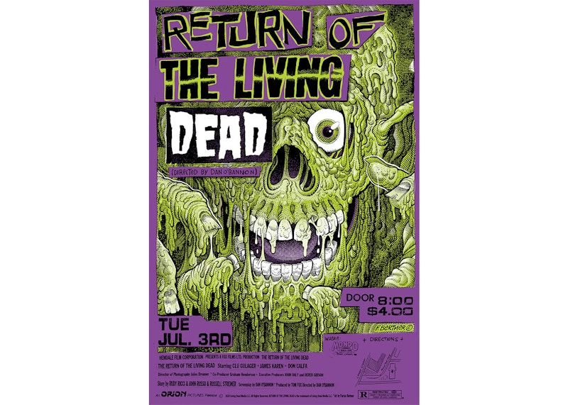 Mondo Return of the Living Dead (Devilock Variant) Poster Print (Edition of 100)