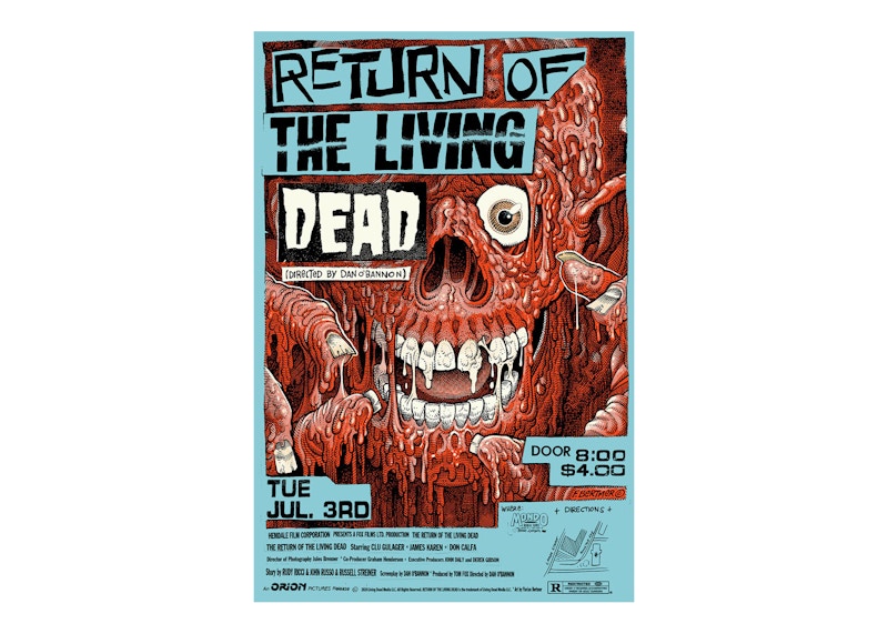 Mondo Return of the Living Dead (Nothing Left Inside Variant) Poster Print (Edition of 100)