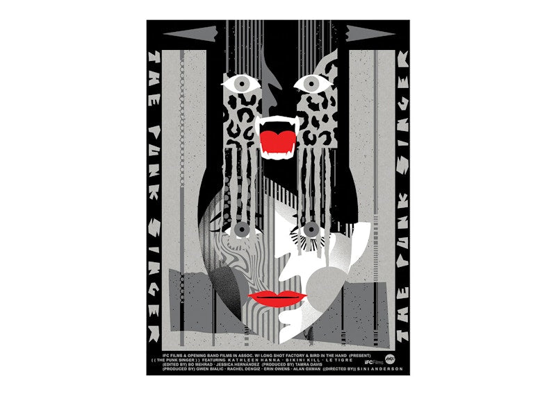 Mondo The Punk Singer Poster Print (Edition of 58) Silver Grey