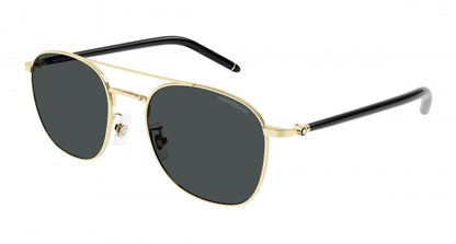 Mont Blanc Avialor Sunglasses Gold Black Grey-Gold Black Grey (MB0271S-006)