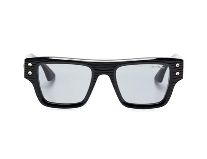 Mont Blanc Square Sunglasses Black Black Grey/-Grey (MB0253S-011)