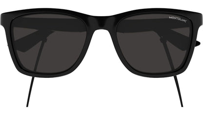Mont Blanc Square Sunglasses Black Black Grey/-Grey (MB0399S-006)