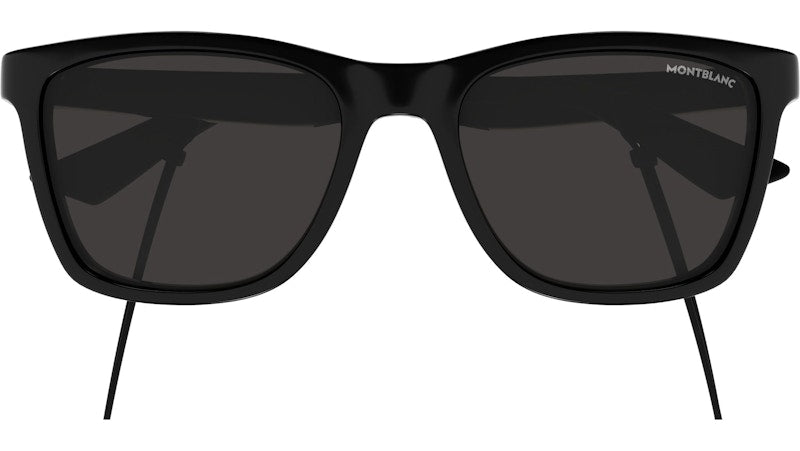 Mont Blanc Square Sunglasses Black Black Grey/-Grey (MB0399S-006)