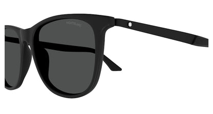 Mont Blanc Square Sunglasses Black-Smoke (MB0330S-001)