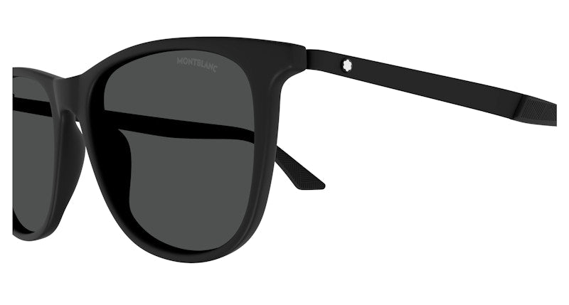 Mont Blanc Square Sunglasses Black-Smoke (MB0330S-001)
